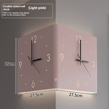 Double-sided Corner Household Minimalist Wall Lamp Clock