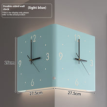 Double-sided Corner Household Minimalist Wall Lamp Clock