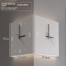 Double-sided Corner Household Minimalist Wall Lamp Clock