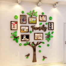 Family Tree Photo Frame Acrylic 3D Stereo Wall Sticker