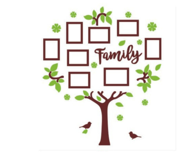 Family Tree Photo Frame Acrylic 3D Stereo Wall Sticker